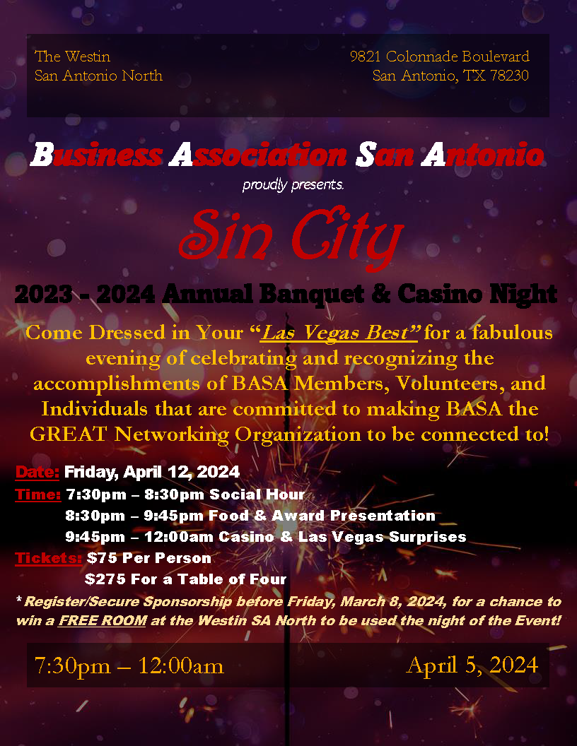 BASA Annual Banquet flyer
