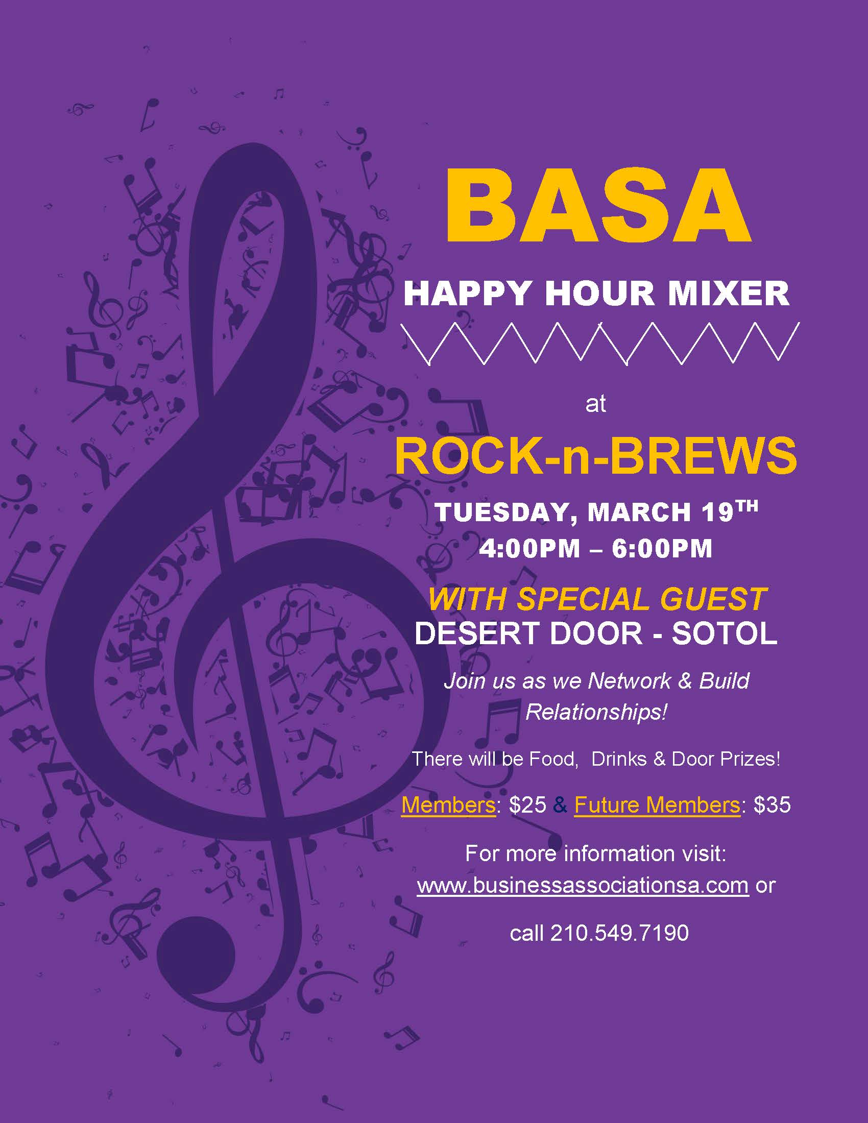 Happy Hour Mixer @Rock N Brews flyer