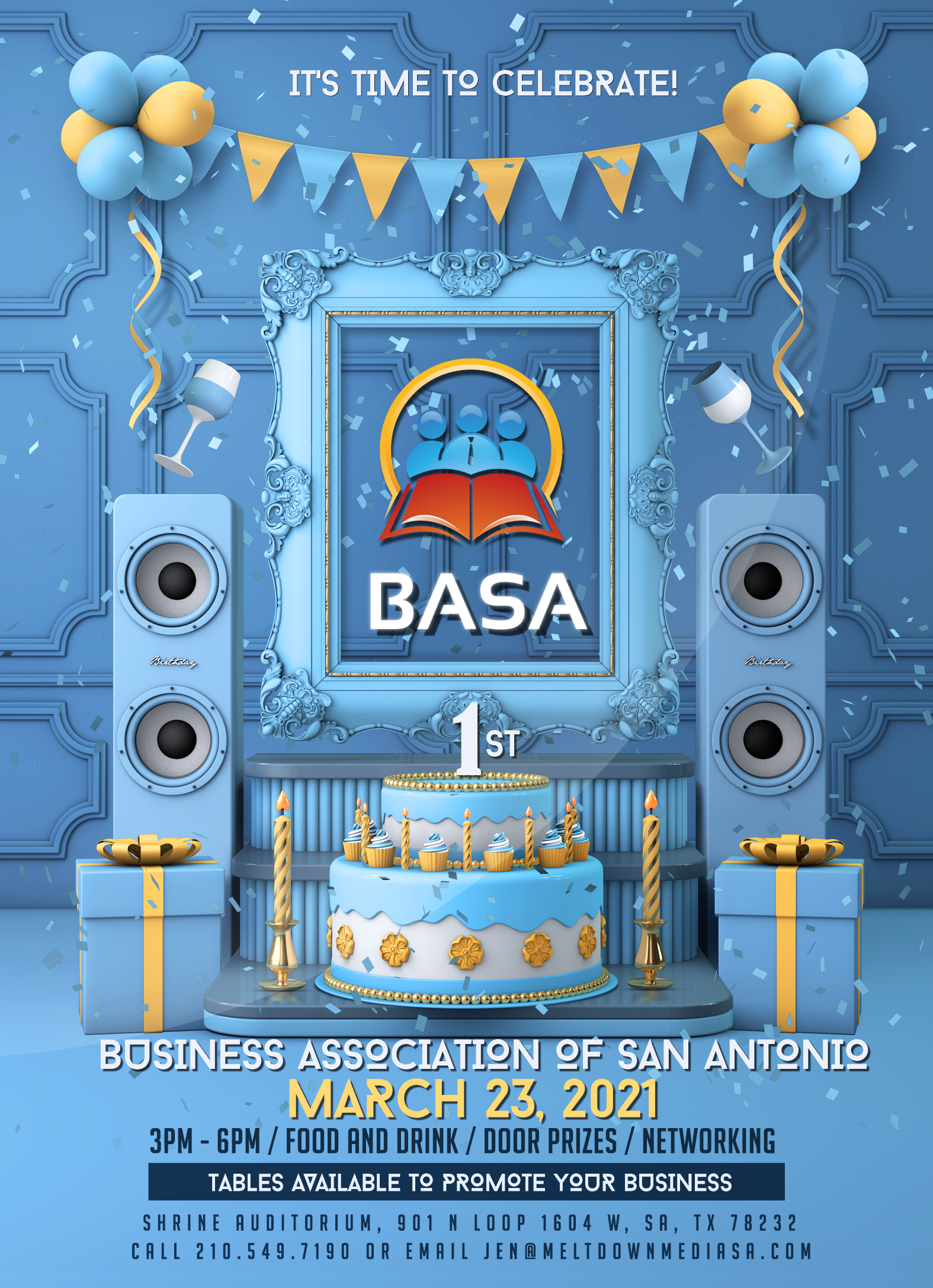 BASA 1 Year Anniversary Celebration flyer