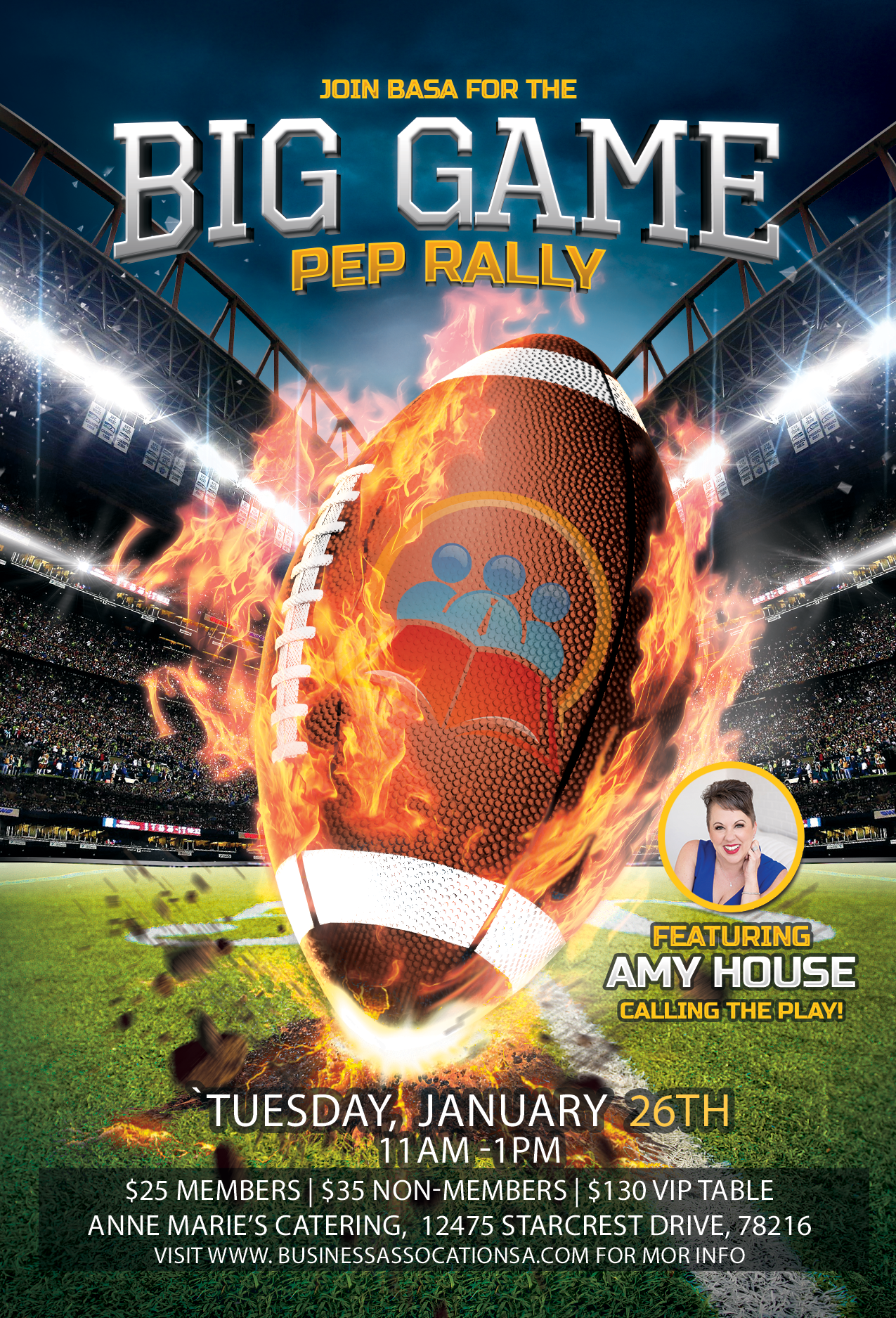 The Big Game Kickoff flyer