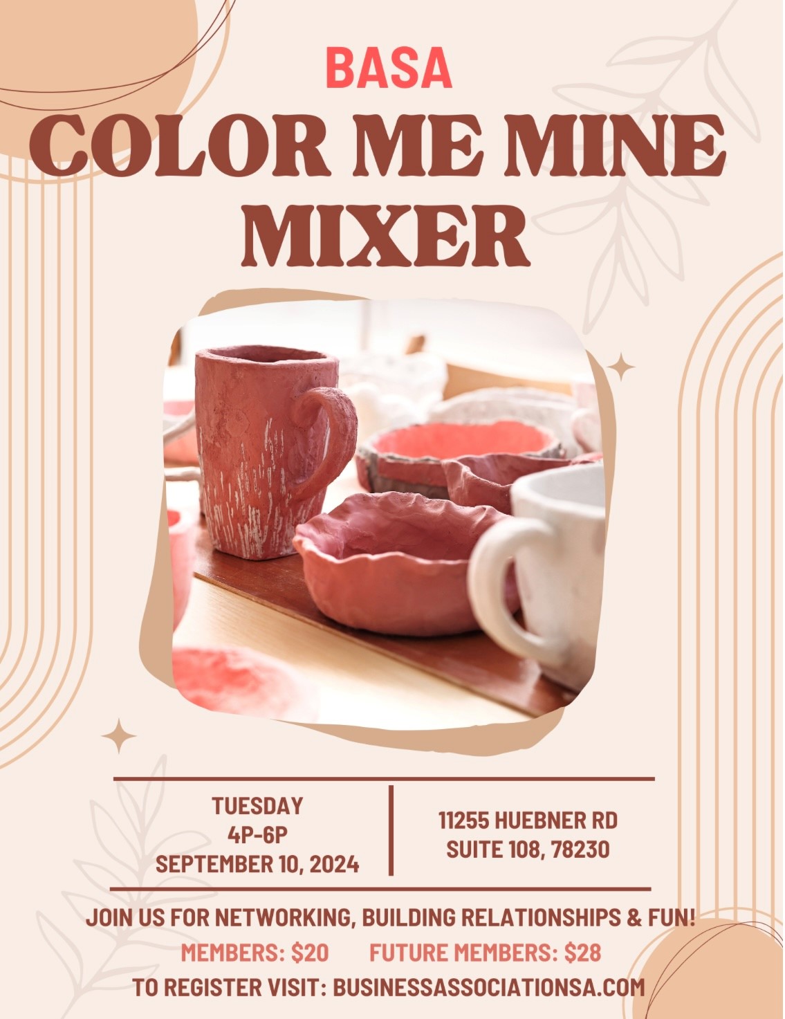 Color Me Mine Mixer flyer