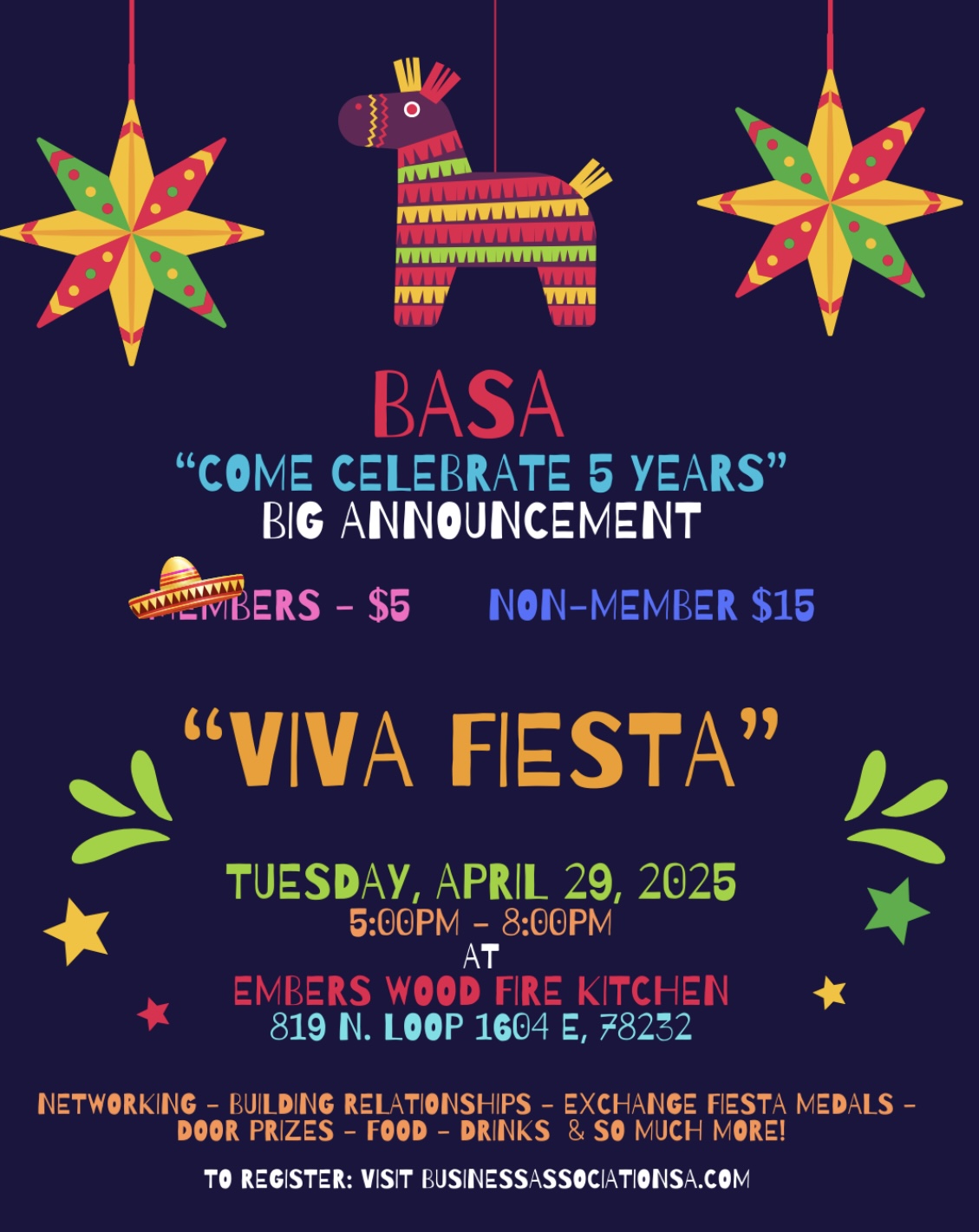 Come “Fiesta” with BASA! flyer