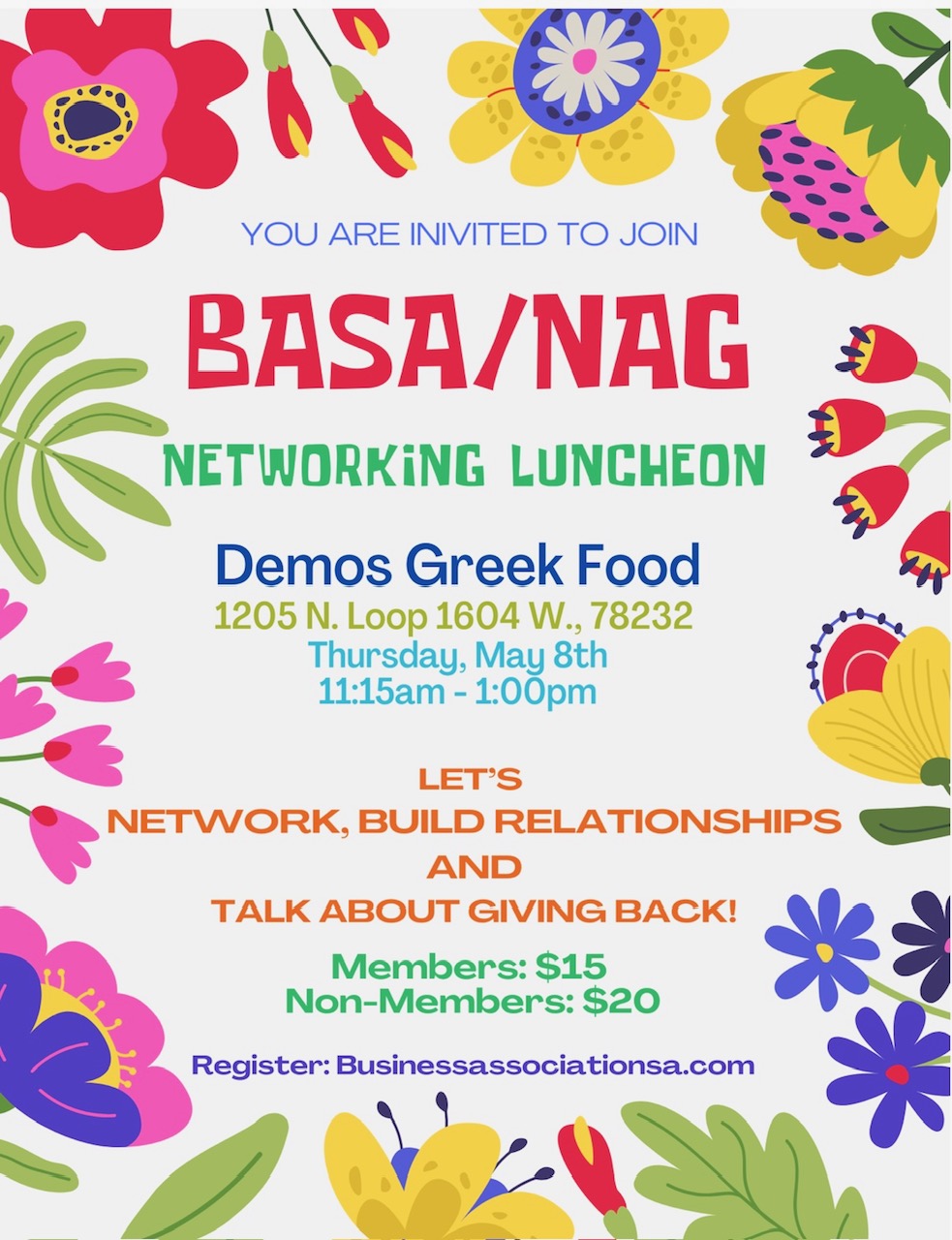 Networking Luncheon @ Demo's flyer