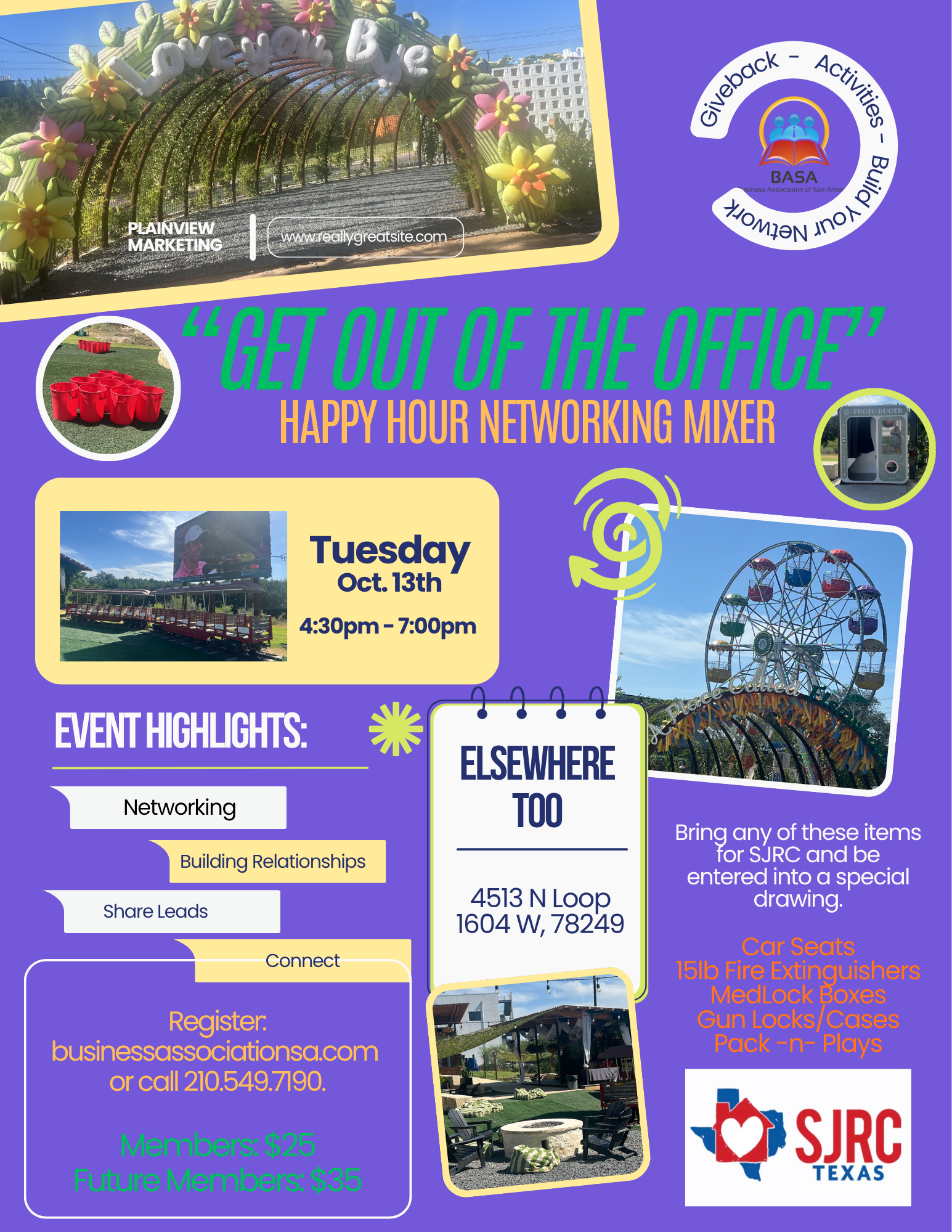 "Get Out of the Office" Happy Hour Networking Mixer at Elsewhere Too flyer