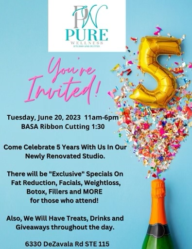 Ribbon Cutting @Pure Wellness flyer