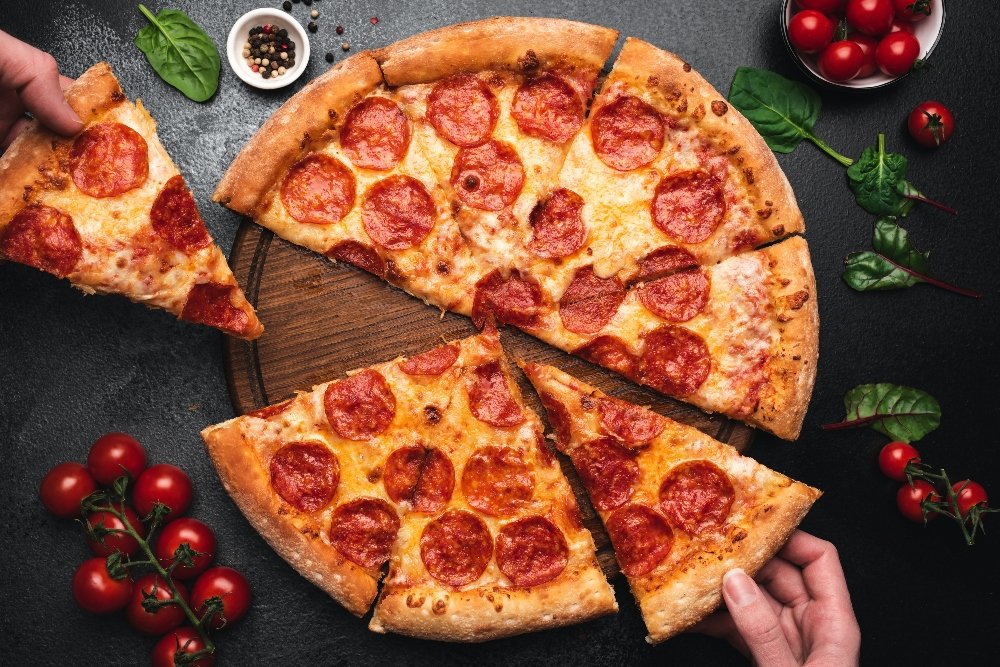 National Pizza Day Lunch Mixer flyer