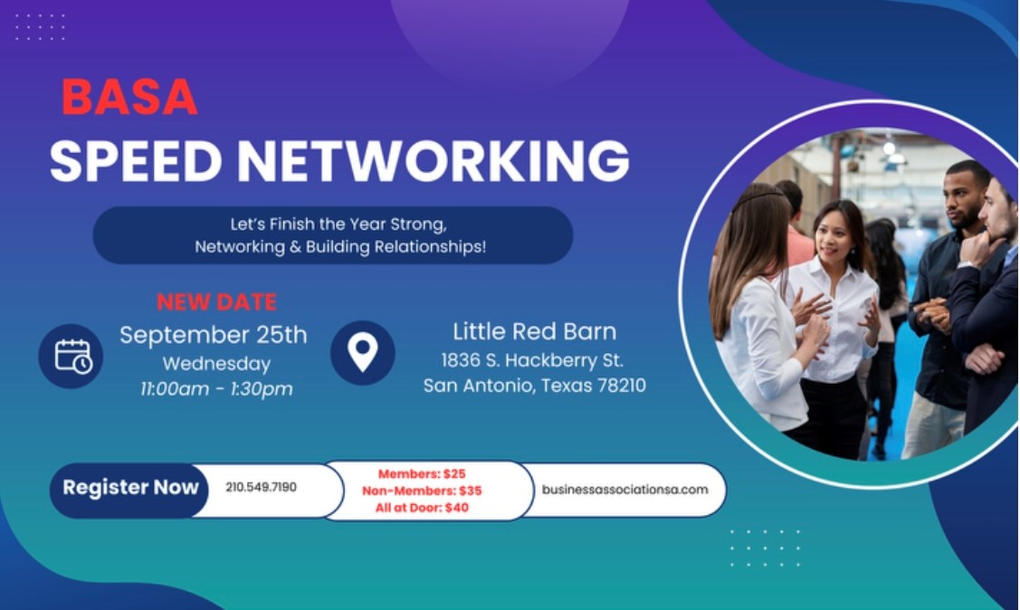 Speed Networking @Little Red Barn flyer