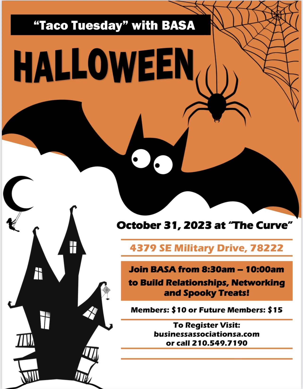 Halloween Taco Tuesday flyer