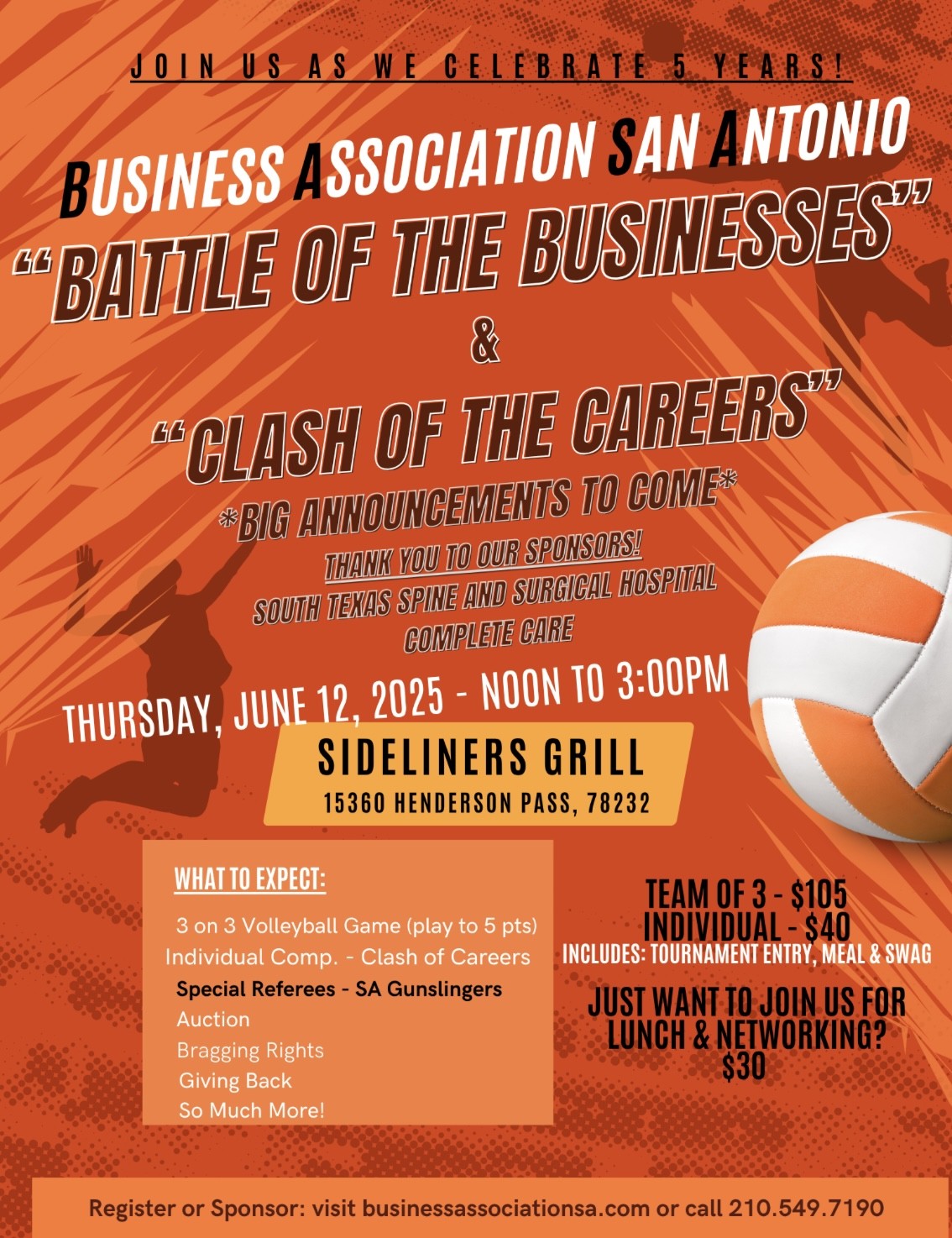 Battle of The Businesses flyer