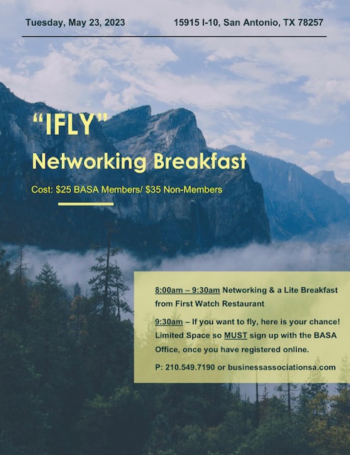 IFLY Breakfast Mixer flyer